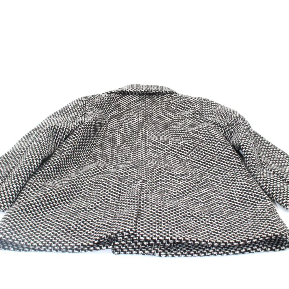 Old Navy Toddler Black & White Tweed Wool Blend Peacoat 2 Pockets Size 2T 2A NWT
